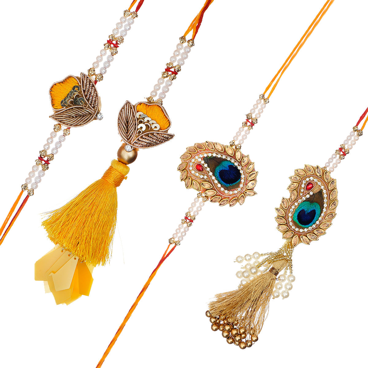 Pack of 4 Rakhis Kafalo