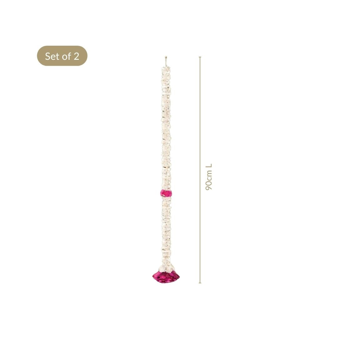 Bellaflora Wall Hanging Decor Pink Set Of 2 Nestasia