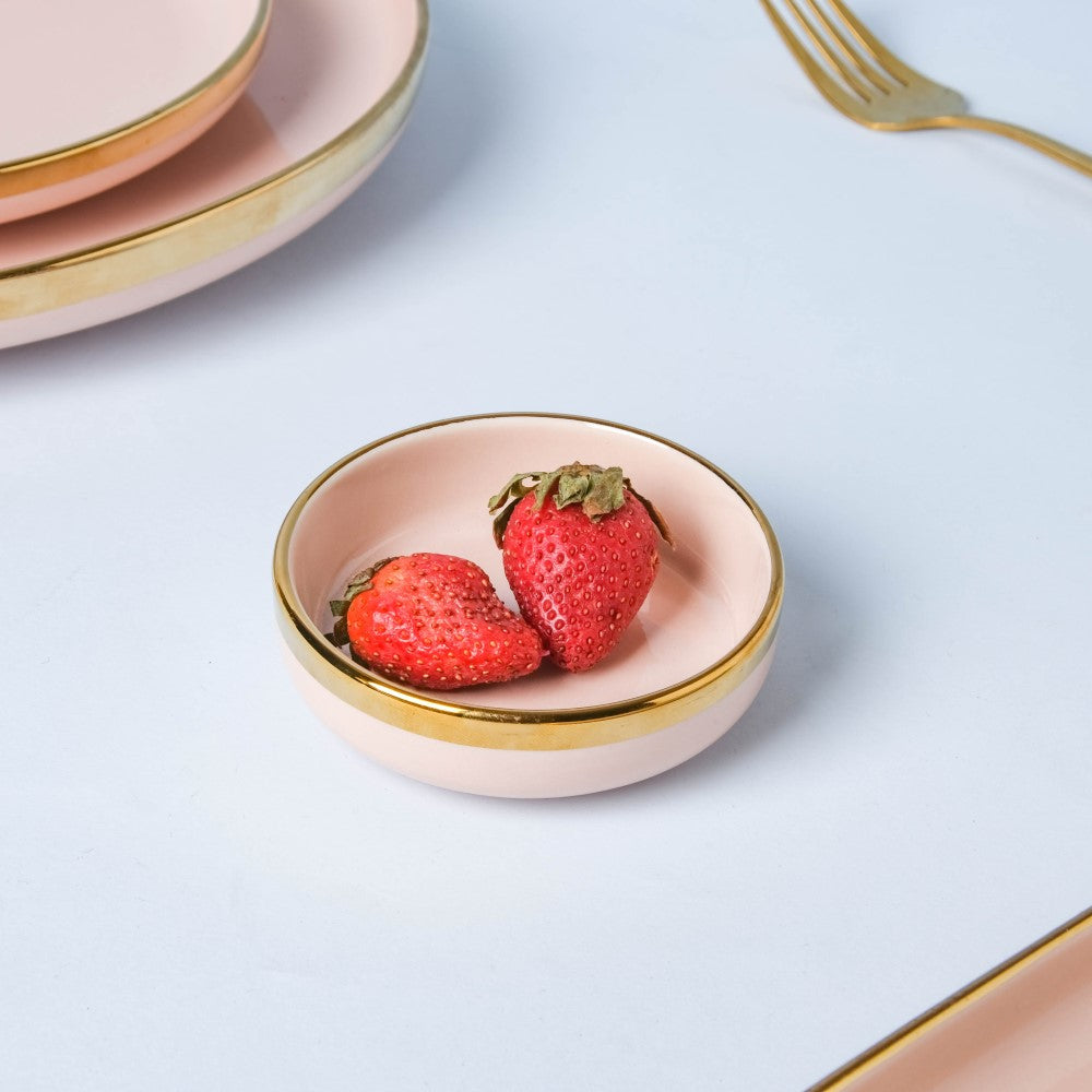 VERA Pink 27 Piece Dinner Set For 6 Nestasia