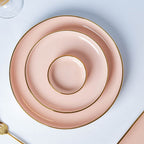 VERA Pink 27 Piece Dinner Set For 6 Nestasia