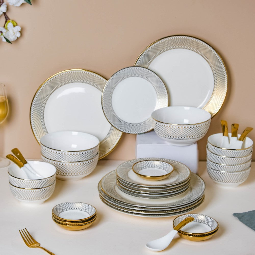 Aurelea 27 Piece Dinner Set For 6 Nestasia