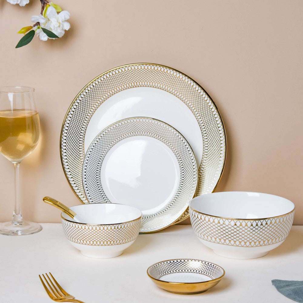 Aurelea 27 Piece Dinner Set For 6 Nestasia