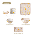 Dandelion 26 Piece Dinnerware For 6 Nestasia