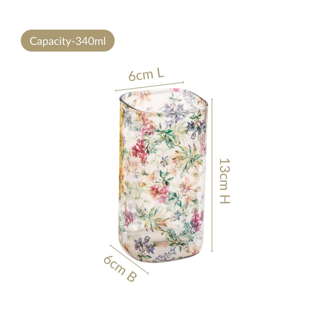 Springtime Borosilicate Cocktail Glassware Set Of 4 340ml Nestasia