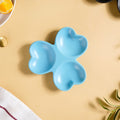 Floral Section Dip Plate Blue Nestasia
