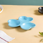 Floral Section Dip Plate Blue Nestasia