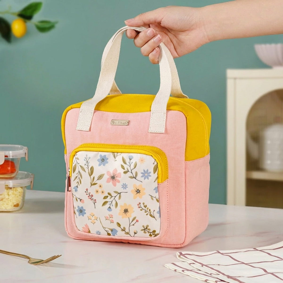 FloraPack Insulated Lunch Bag For Women Nestasia