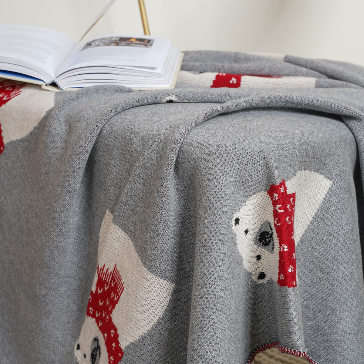 Grey Throw Cover Nestasia