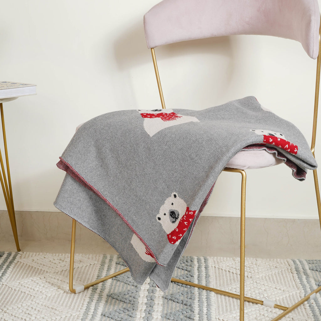 Grey Throw Cover Nestasia