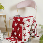Maroon Star Throw Nestasia