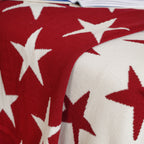 Maroon Star Throw Nestasia