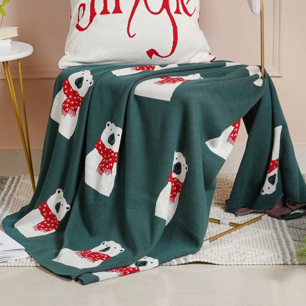 Green Throw Cover Nestasia