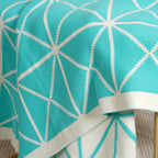 Blue and White Throw Nestasia
