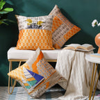 Floral Velvet Cushion Cover 16 inch Nestasia