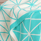Blue and White Throw Nestasia