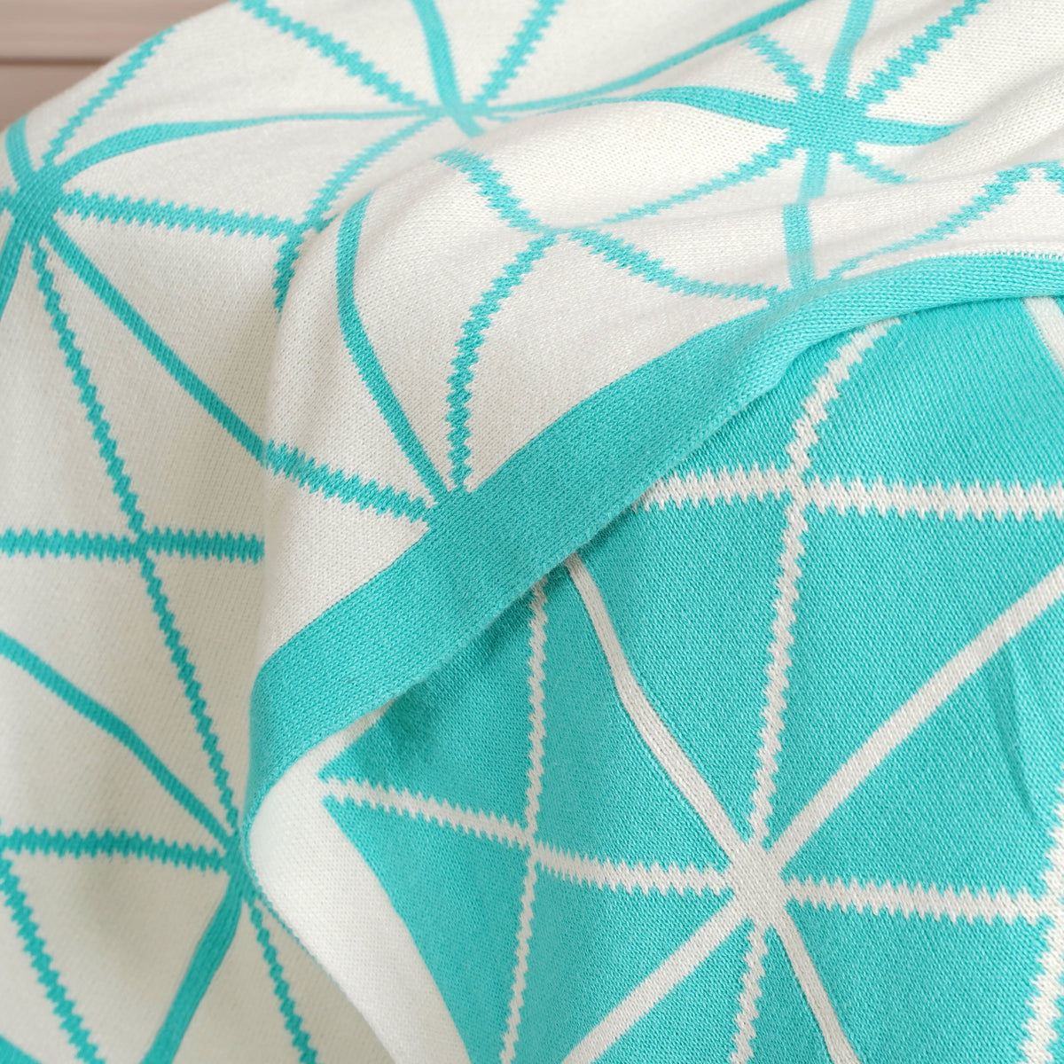 Blue and White Throw Nestasia