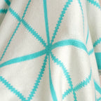 Blue and White Throw Nestasia
