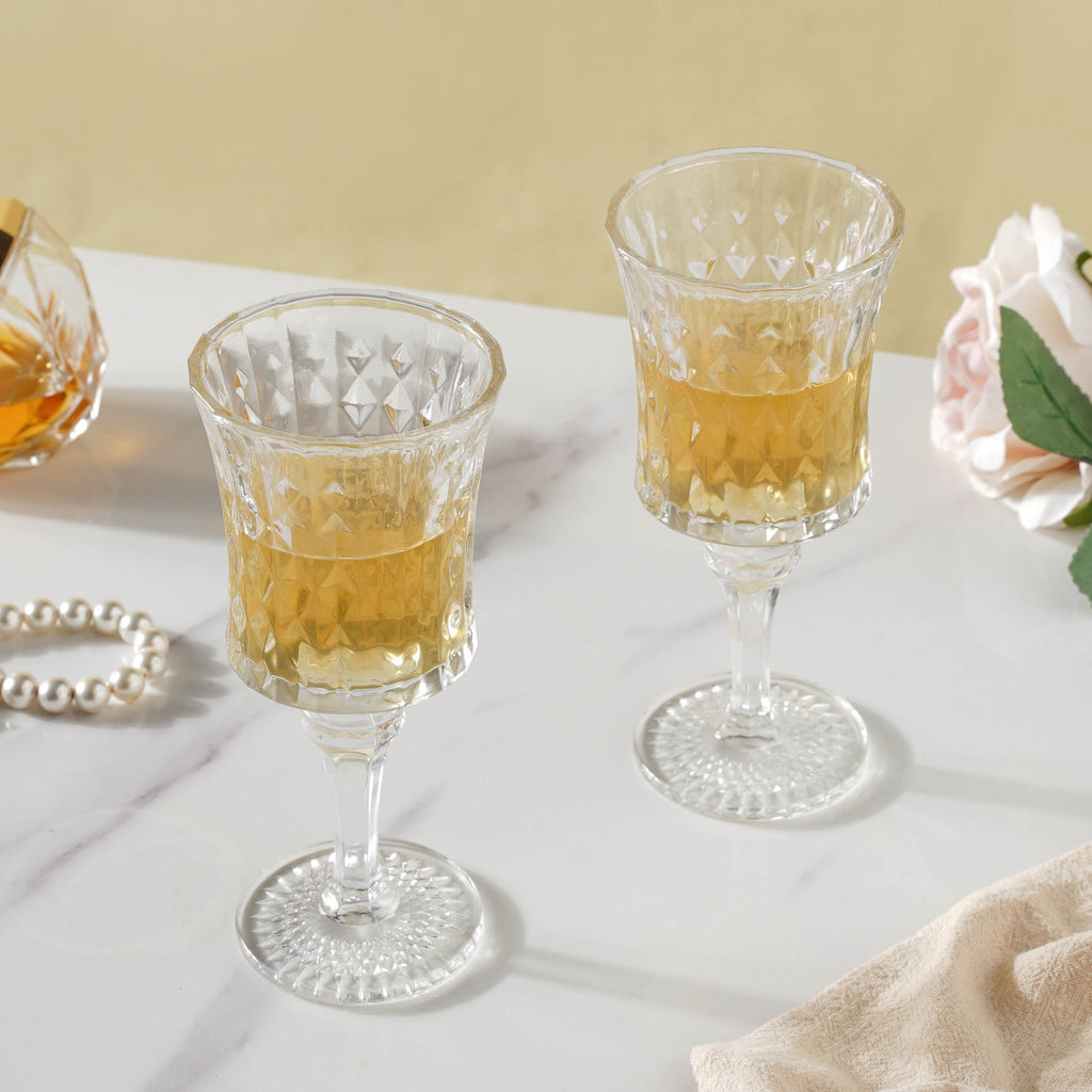 White Wine Glass Set of 2 Nestasia