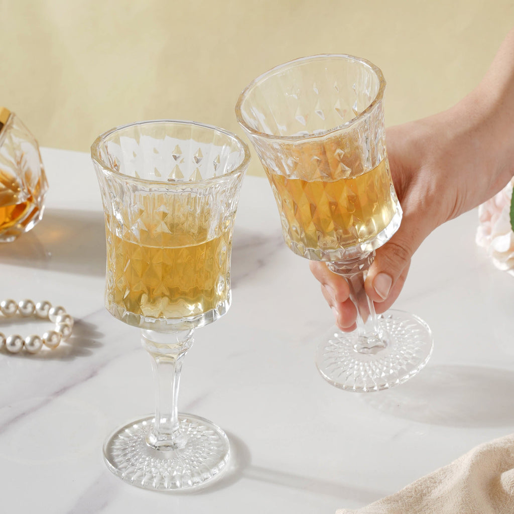 White Wine Glass Set of 2 Nestasia