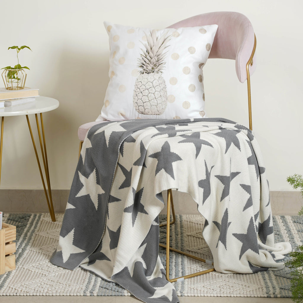 Grey Star Throw Nestasia