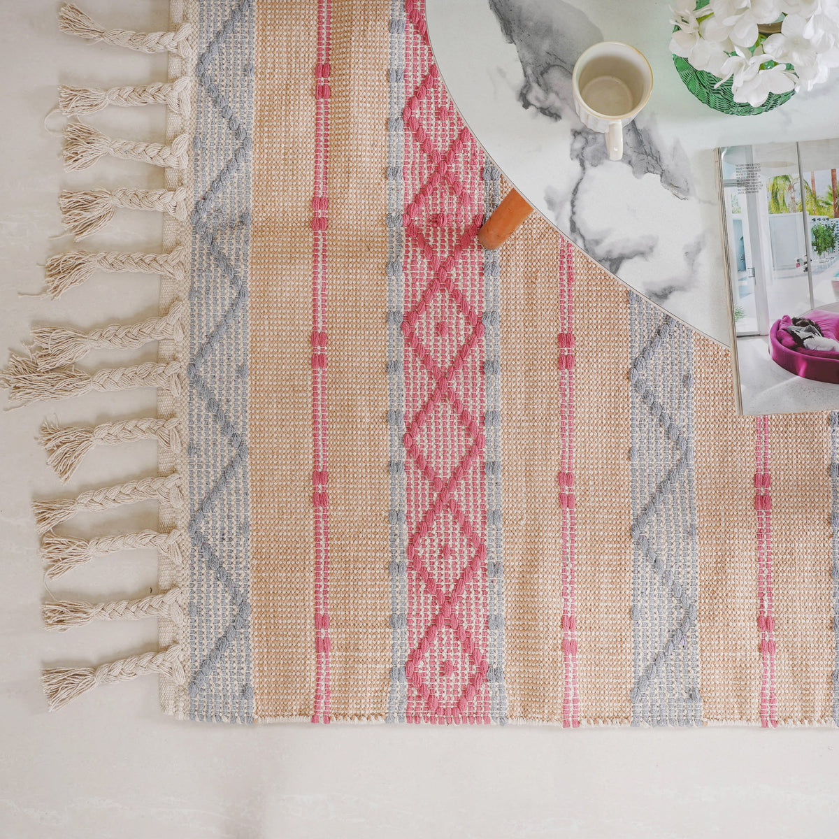 Multicolor Rug for Living Room Nestasia