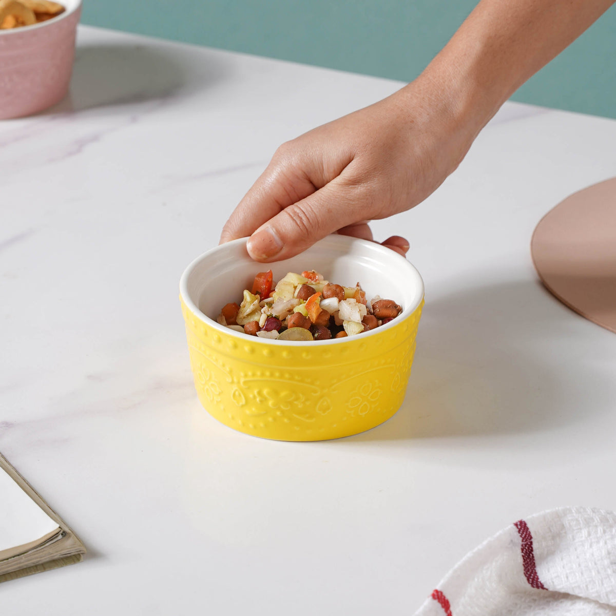 Sunshine Textured Pudding Bowl Nestasia