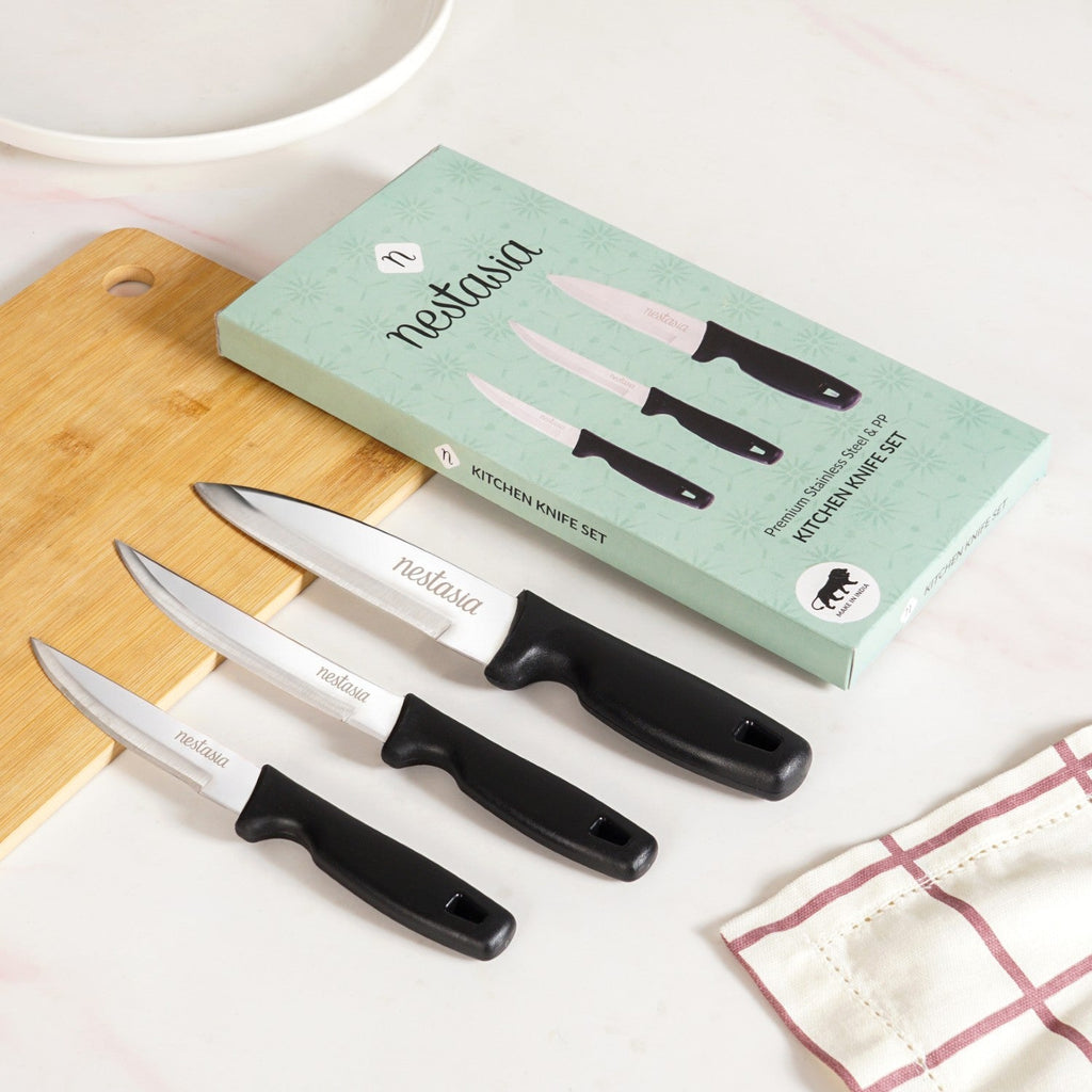 Kitchen Knife Set Of 3 Nestasia