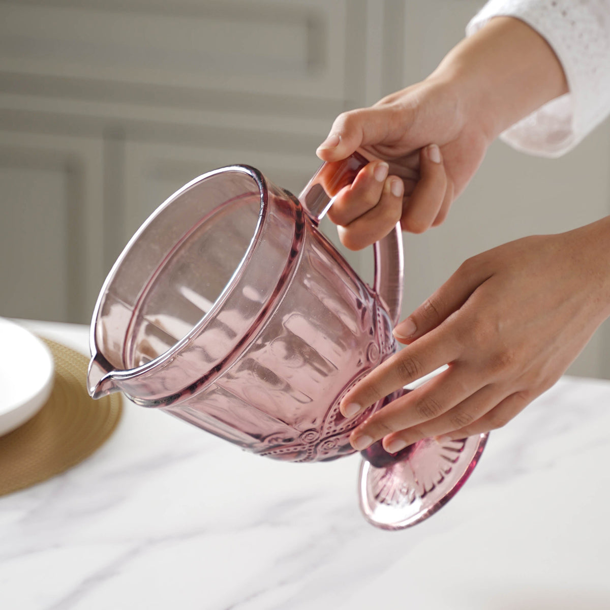 Mauve Orchid Juice Jug Nestasia