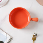 Orange Sherbet Baking Pan With Handle Nestasia