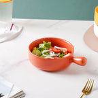 Orange Sherbet Baking Pan With Handle Nestasia