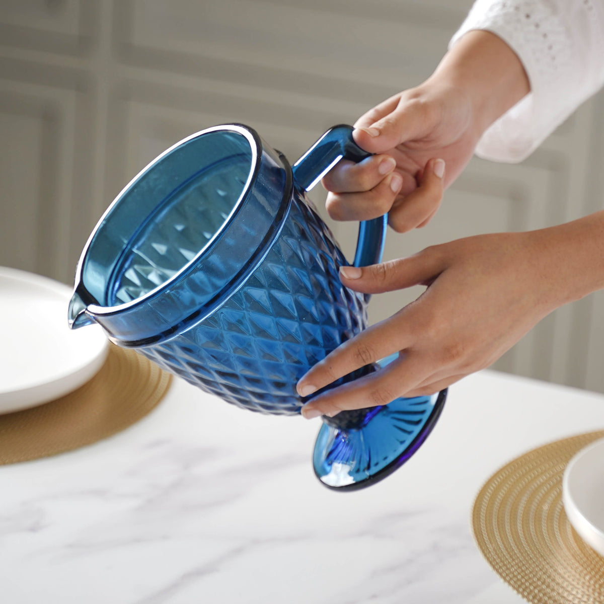 Blue Fancy Juice Jug Nestasia