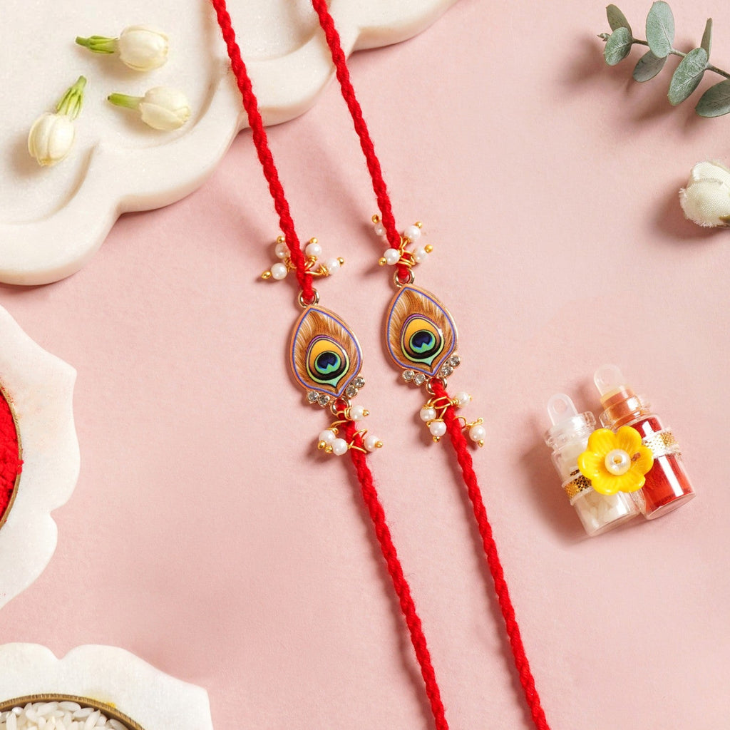Morpankh Rakhi Duo Set Nestasia