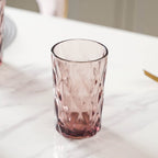 Purple Drinking Glass Set of 4 Nestasia