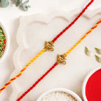 Shubh Ganesh Rakhi Duo Set Nestasia