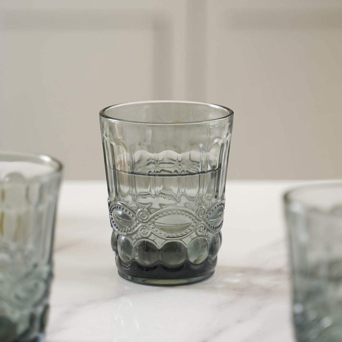 Crystal Glass Water Cup Set of 4 Nestasia
