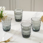 Crystal Glass Water Cup Set of 4 Nestasia