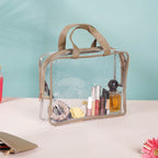 Beige Travel Kit Set of 4 Nestasia