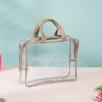 Beige Travel Kit Set of 4 Nestasia