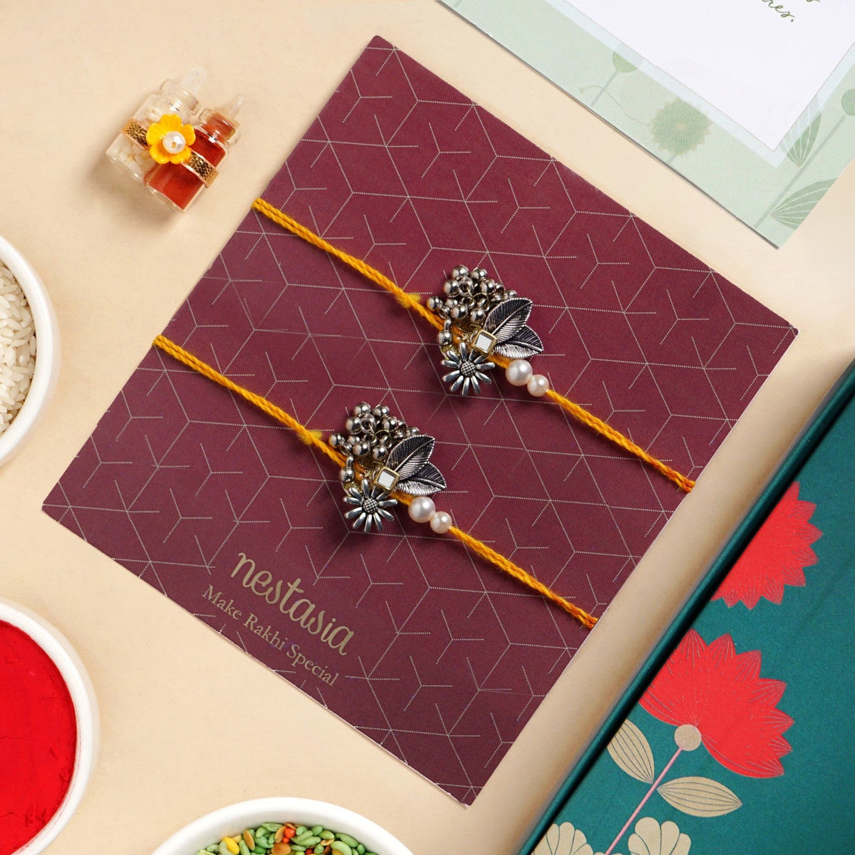 Meadowleaf Rakhi Gift Set Nestasia
