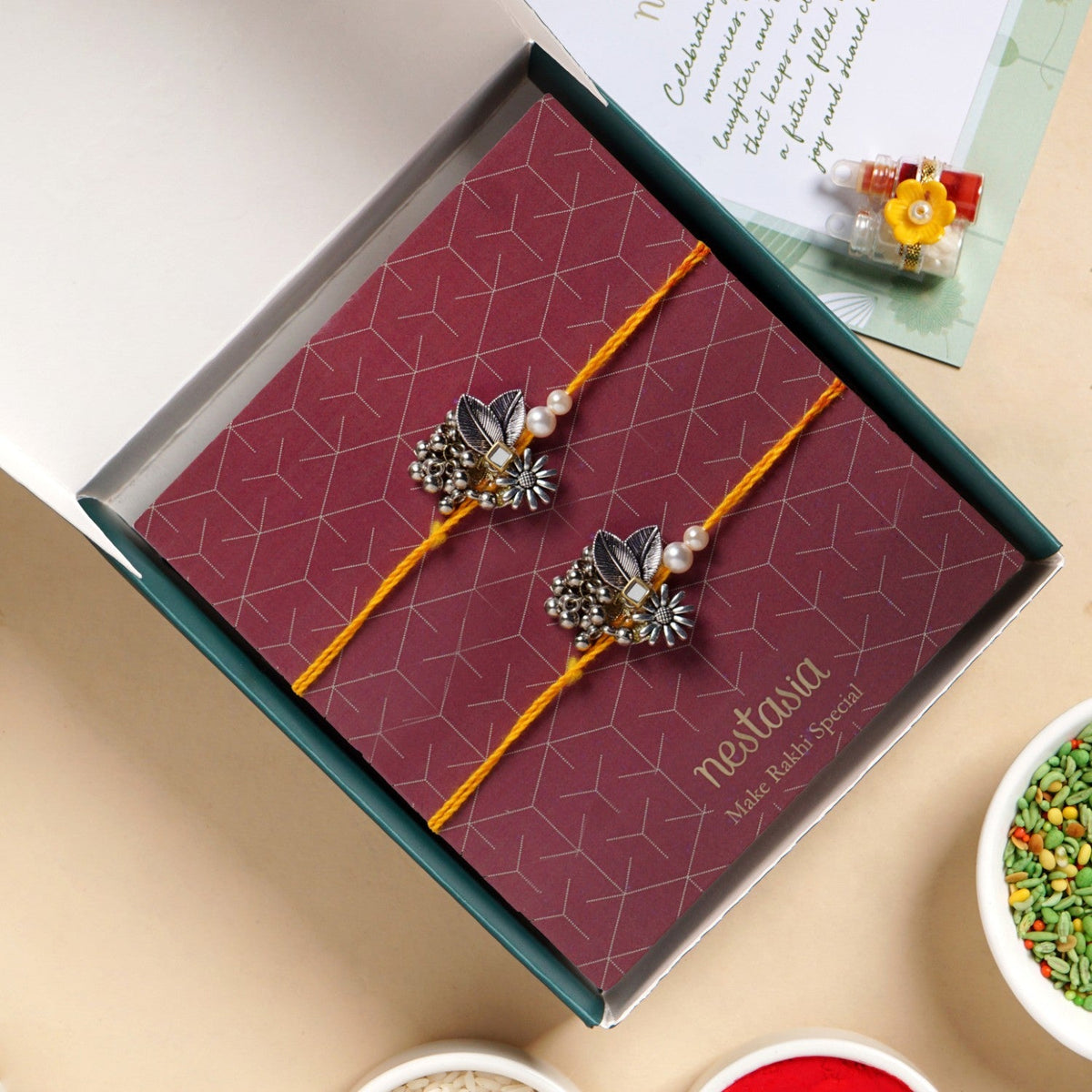 Meadowleaf Rakhi Gift Set Nestasia