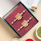 Peach Petals Brother Rakhi Gift Set Nestasia