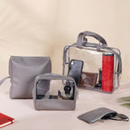 Grey Travel Kit Set of 4 Nestasia