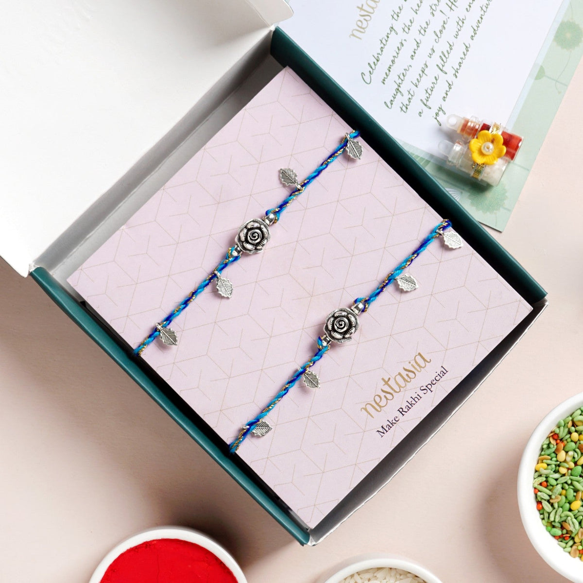 Rose Brother Rakhi Gift Set Nestasia