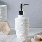 White Ceramic Bathroom Accessories Set Nestasia