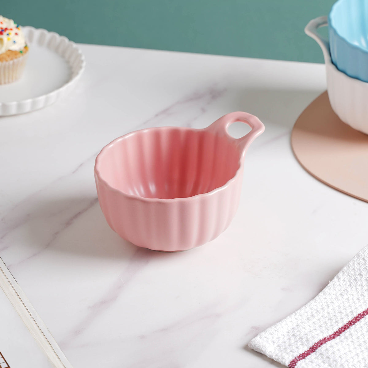 Pink Sherbet Scallop Bowl 250 ml Nestasia