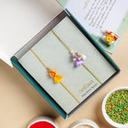 Floral Tassel Rakhi Gift Set Nestasia