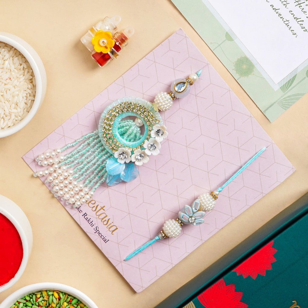Dainty Luxe Artisan Rakhi Lumba Gift Set Nestasia