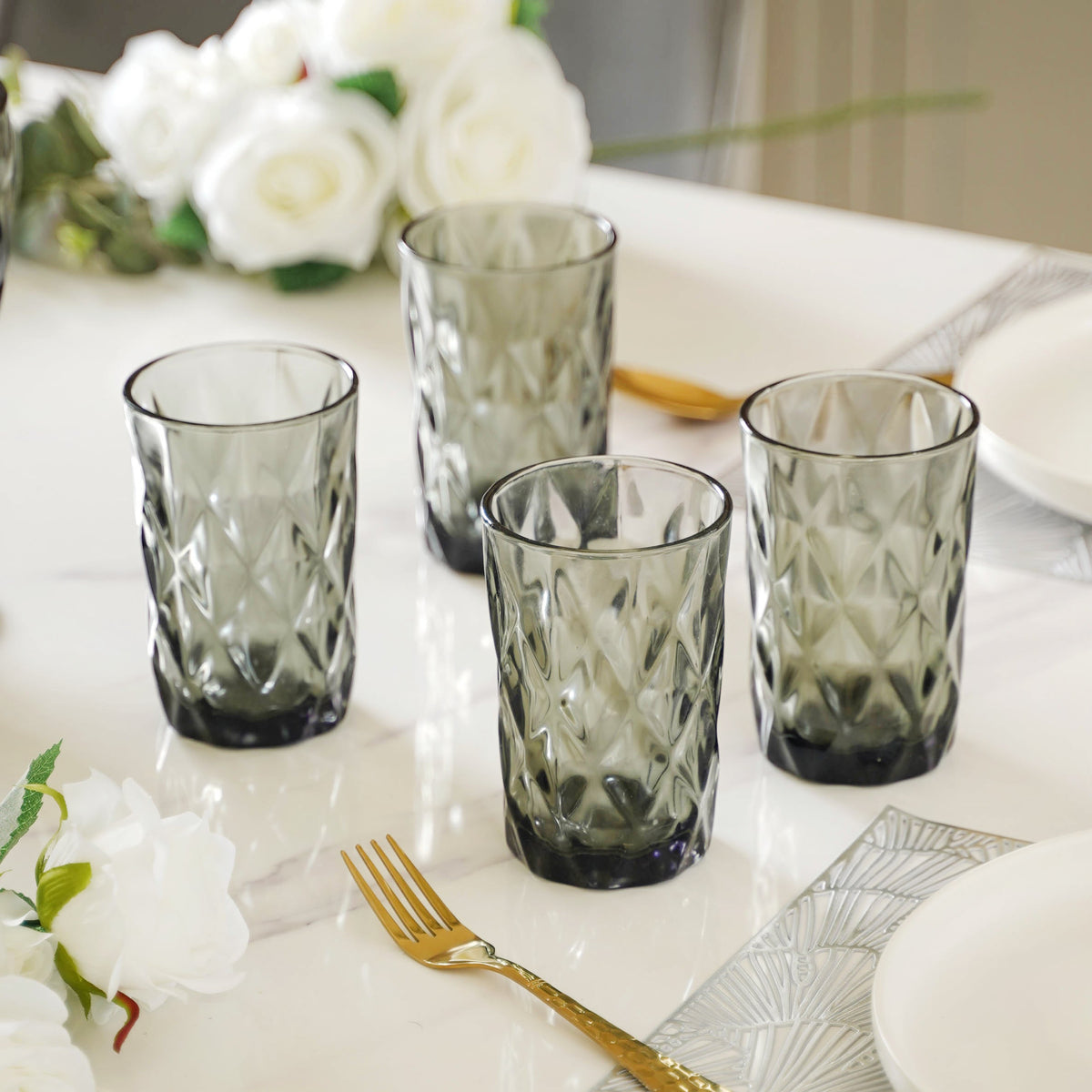 Ash Water Tumbler Set of 4 Nestasia