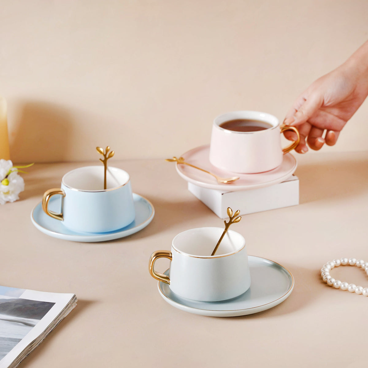 Classic Cup And Saucer Set Nestasia