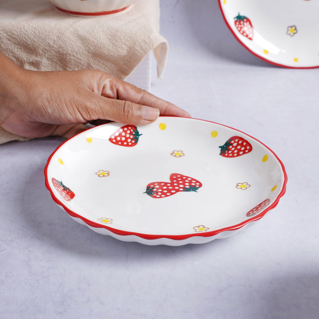 Strawberry 8 Piece Dinner Set For 2 Nestasia